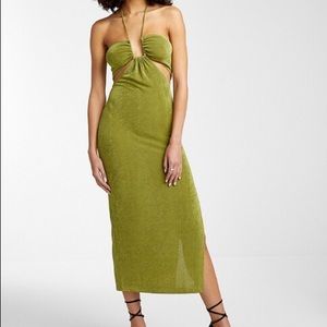 Square Neckline Halter Dress